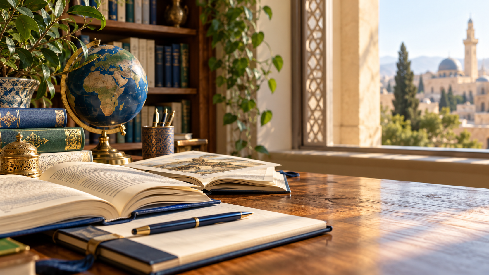 صورة تعبيرية لكتب وأدوات تعليمية